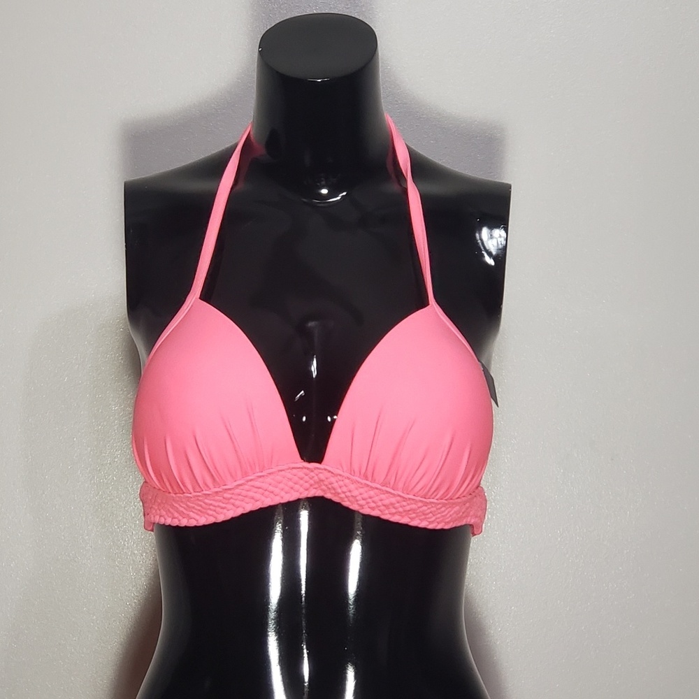 🆕️ Aerie Triangle Bikini Top Neon Pink